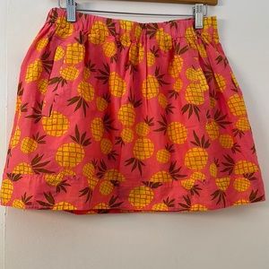 J Crew Pineapple Mini Skirt